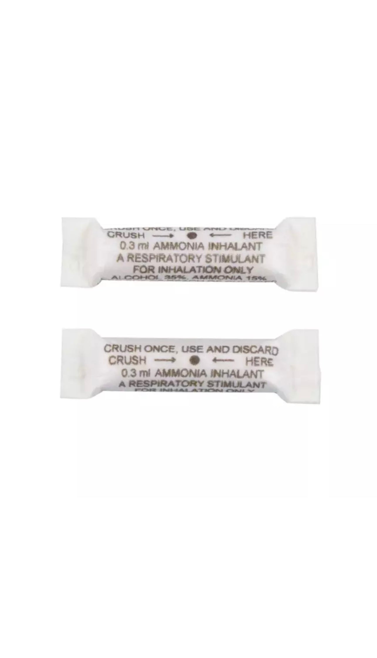 AMMONIA INHALANTS (20 PACK) CRUSHABLE AMPULES